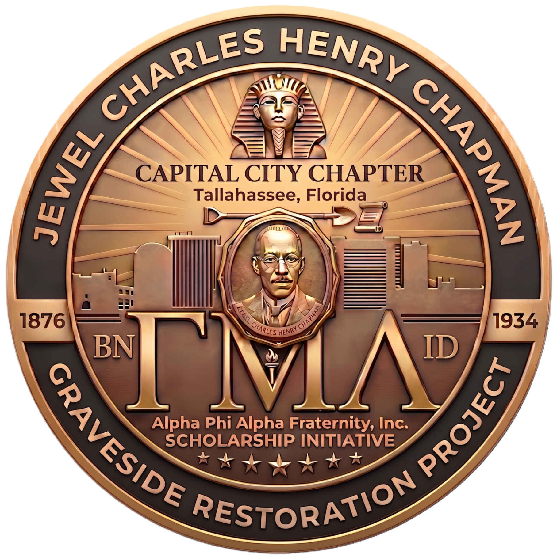 Jewel Charles Henry Chapman Graveside Restoration Project official seal